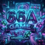 666A Game casino style feature image with glowing jackpot design, roulette wheel, poker cards, coins, and Android gaming theme.