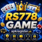 RS778 Game promotional banner with casino-themed design, bonus features, secure payments, and fast withdrawal options.
